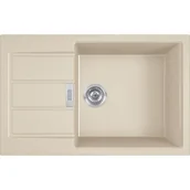 Zlewozmywaki - Franke Sirius 2.0 S2D 611-78 XL Zlewozmywak granitowy jednokomorowy 78x50 cm Tectonite beżowy 143.0676.418 - miniaturka - grafika 1