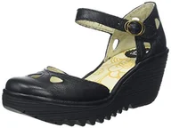 Sandały damskie - FLY London sandały damskie yuna, Czarny Black 090, 38 EU - miniaturka - grafika 1
