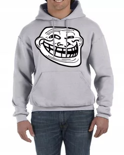 Troll Face Bluza Z Kapturem Śmieszna M 3152 - Bluzy męskie - miniaturka - grafika 1