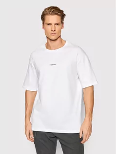 Koszulki męskie - Selected Homme T-Shirt Loosehankie 16085887 Biały Regular Fit - grafika 1