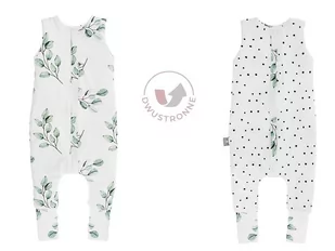 Sleepee Dwustronny Śpiworek Z Nóżkami (1-2 Lata) Eukaliptus/Czarne_Kropki - Śpiworki dla dzieci Sleepee Dwustronny Śpiworek Z Nóżkami (1-2 Lata) Eukaliptus/Czarne_Kropki - Śpiworki dla dzieci - miniaturka - grafika 1