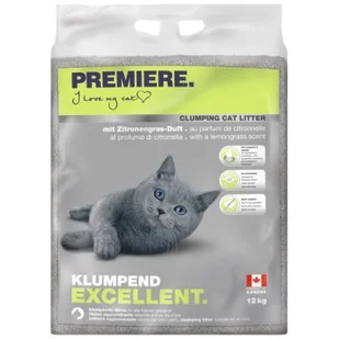 PREMIERE Excellent Żwirek zbrylający o zapachu trawy cytrynowej 12 kg - Żwirek dla kotów - miniaturka - grafika 1