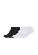 Skarpetki damskie - s.Oliver Socks Damskie skarpety Online Silky Touch Sneaker 6 sztuk, czarno-białe, 35/38, czarny biały, 35 EU - miniaturka - grafika 1