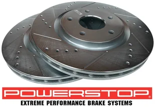 Przednie klocki + WIERCONE tarcze hamulcowe 330mm POWERSTOP RAM Cargo Van 2012- - Tarcze hamulcowe - miniaturka - grafika 7