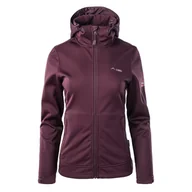 Bluzy sportowe damskie - Damski Softshell ELBRUS IFARO WO'S POLARTEC M000141675 – Bordowy - miniaturka - grafika 1