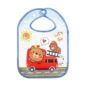 Śliniaki i fartuszki - Bocioland Śliniak ceratkowy z kieszonką napy 6m+ A - miniaturka - grafika 1