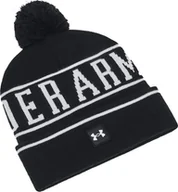 Czapki damskie - Czapka zimowa Under Armour Halftime Pom Beanie czarna - miniaturka - grafika 1