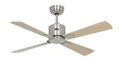 Wentylatory sufitowe - Energooszczędny wentylator sufitowy z pilotem Eco Neo III WiFi 103 cm chrom szczotkowany Łopatki klonowe / bukowe - miniaturka - grafika 1
