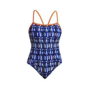 FUNKITA Strój kąpielowy damski jednoczęściowy SINGLE STRAP ONE PIECE perfect teeth - Stroje kąpielowe - miniaturka - grafika 3