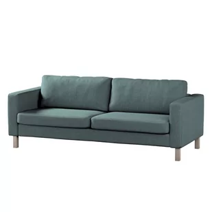 Dekoria pl pl Pokrowiec na sofę Karlstad 3-osobową nierozkładaną krótki szary błękit szenil 204 x 89 x 64 cm City 615-704-88 - Pokrowce na meble - miniaturka - grafika 1