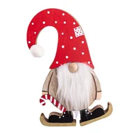 Ozdoby bożonarodzeniowe - Figurka drewniana Skrzat, 18x11,5x2 cm - miniaturka - grafika 1