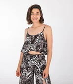 Koszulki i topy damskie - Hurley Damska koszulka w stylu casualowym czarny czarny/bia$200y/czarny L DB3803 - miniaturka - grafika 1