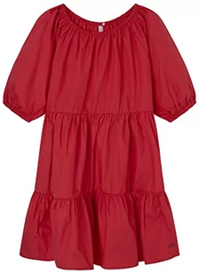 Pepe Jeans Dziewczęca sukienka Soraya, Czerwony (Studio Red), 6 Lata - Sukienki - miniaturka - grafika 1