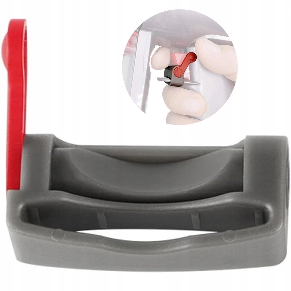 Dyson LockClip V7-V15 RedGrey – Blokada spustu do odkurzaczy Dyson Kompatybilna z V7, V8, V10, V11, V15 Beznarzędziowy montaż