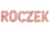 Baby shower i roczek - Balon Foliowy Napis Roczek Rose Gold Urodziny - miniaturka - grafika 1