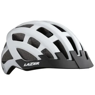 Lazer Compact kask rowerowy biały połysk - Kaski rowerowe - miniaturka - grafika 1