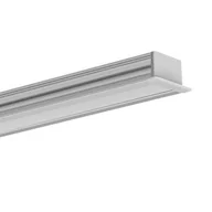 Akcesoria do oświetlenia - Zestaw profil aluminiowy podtynkowy do taśm LED 8-10mm anodowany srebrny 2m Gleb  6x15mm - miniaturka - grafika 1