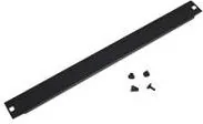 Akcesoria do szaf serwerowych - Triton 19" Blanking Panel pluggable 4 HU sheet steel black RAL 9005 with plastic plugs RAB-ZP-X34-A1 - miniaturka - grafika 1