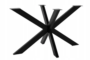 Noga Metalowa do Stołu Biurka Blatu 120 x 72 cm Pająk LOFT Czarny - Meble modułowe i akcesoria - miniaturka - grafika 1