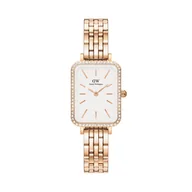 Zegarki damskie - Zegarek Daniel Wellington Quadro DW00100672 Różowe złoto - miniaturka - grafika 1