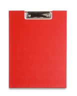 Szkolne artykuły papiernicze - penmate Deska z klipem i okładką A4 czerwona - miniaturka - grafika 1
