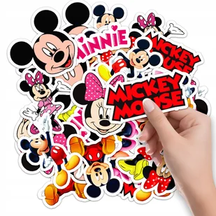 NAKLEJKI NA ZESZYT NALEPKA Z POSTACIAMI MYSZKA MIKI MINI MINNIE WZORY 10SZT - Szkolne artykuły papiernicze - miniaturka - grafika 1