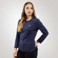 Koszulki i topy damskie - Emporio Armani Longsleeve damski EA7 Emporio Armani - miniaturka - grafika 1