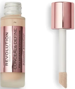 Makeup Revolution Conceal & Define podkład kryjący odcień F6 23 ml - Podkłady do twarzy - miniaturka - grafika 4