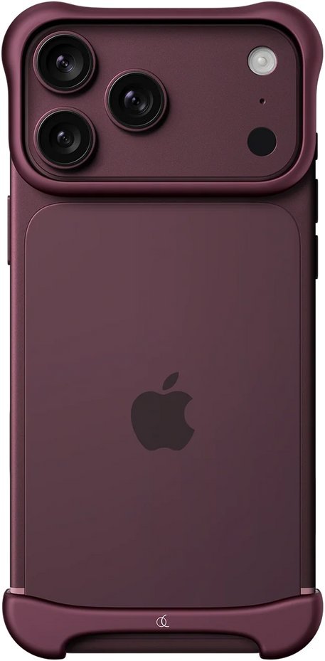 Arc Pulse - Aluminum Protective Case for iPhone 18 Pro, Matte Dark Red ARC-AP-AL-MDR-APL-IP-18-PRO