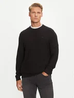 Swetry męskie - Mustang Sweter Elliot 1014688 Czarny Regular Fit - miniaturka - grafika 1