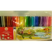 Koh-I-Noor Flamastry zmywalne 30 sztuk - Przybory szkolne - miniaturka - grafika 2