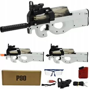 Karabin Automat Kulki Żel P90 Pistolet Wyrzutnia - Zabawki militarne - miniaturka - grafika 1