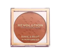 Pudry do twarzy - Makeup Revolution Bake&Blot Puder Prasowany 03 Orange 5g - miniaturka - grafika 1