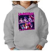 Bluzy dla dziewczynek - BLUZA DZIECIĘCA KPOP DEMON HUNTERS HUNTRIX 122-128 Z KAPTUREM BAWEŁNIANA - miniaturka - grafika 1