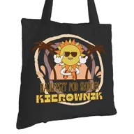 Torby i wózki na zakupy - Torba Bawełniana dla Kierownika Czarna Na Prezent Ekologiczna Trwały Nadruk - miniaturka - grafika 1