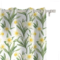 Zasłony - Zasłona SPRING wzór SP01 | delikatne żonkile 150 x 160 cm tkanina standard - miniaturka - grafika 1