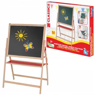 Magnetyczna tablica kredowa DLA DZIECI stojąca DWUSTRONNA Fun John 40607 - Tablice dla dzieci Magnetyczna tablica kredowa DLA DZIECI stojąca DWUSTRONNA Fun John 40607 - Tablice dla dzieci - miniaturka - grafika 1