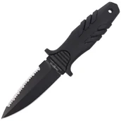Noże - Nóż nurkowy Fox Tactical Elementum Dagger PP+TPE Black, Black Blade (FX-647 S) - miniaturka - grafika 1