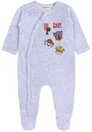 Pajacyki dla niemowląt - Szary niemowlęcy pajac z motywem Psiego Patrolu 0-1 m 56 cm - miniaturka - grafika 1