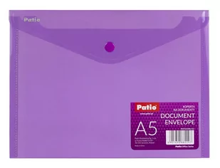 KOPERTA NA DOKUMENTY A5 PATIO PAT3139A/15  FIOLETOWA - Teczki i skoroszyty - miniaturka - grafika 1