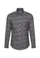 Koszule męskie - Seidensticker Męska koszula slim fit z długim rękawem, brązowy, 36 - miniaturka - grafika 1