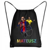 Plecaki worki - Worek Szkolny Workoplecak WF Do Przedszkola Szkoły NEYMAR JR BARCA + IMIĘ - miniaturka - grafika 1