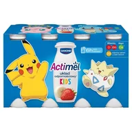 Kefiry, jogurty, maślanki - Actimel Kids Napój jogurtowy o smaku truskawkowo-bananowym 800 g (8 x 100 g) - miniaturka - grafika 1