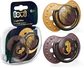 Smoczki uspokajające - Lovi Smoczek Uspokajający Dynamiczny Silikonowy Jungle Vibes Girl 2szt. 18 m+ - miniaturka - grafika 1