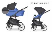 Wózki dziecięce - Riko BASIC SPORT 3w1 05 Racing Blue - miniaturka - grafika 1