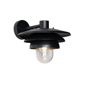 QAZQA Designerska lampa ścienna zewnętrzna czarna IP44 - Morty - Lampy ogrodowe - miniaturka - grafika 1