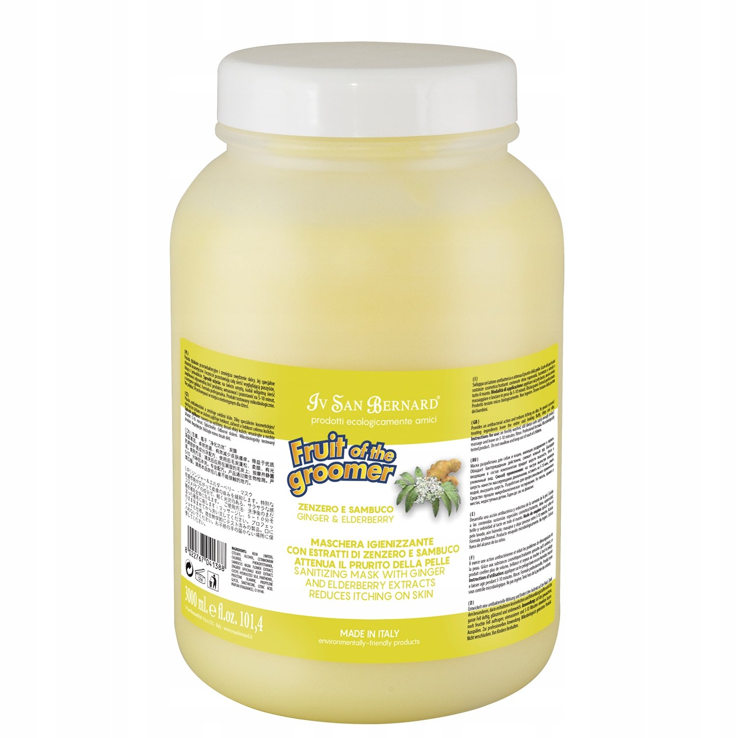Iv San Bernard Ginger&Elderberry Shampo 3,25l-szampon oczyszczający z imbir