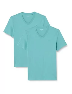 MUSTANG T-shirt męski (2 sztuki), Mineral Blue 6236, L - Koszulki męskie - miniaturka - grafika 1