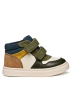 Buty dla chłopców - Geox Sneakersy B Nashik B465NA 08522 C1M3X M Khaki - miniaturka - grafika 1