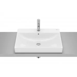 ROCA A32768N000 ONA Umywalka blatowa 60x45 cm z otworem na baterię Fineceramic - Umywalki - miniaturka - grafika 1